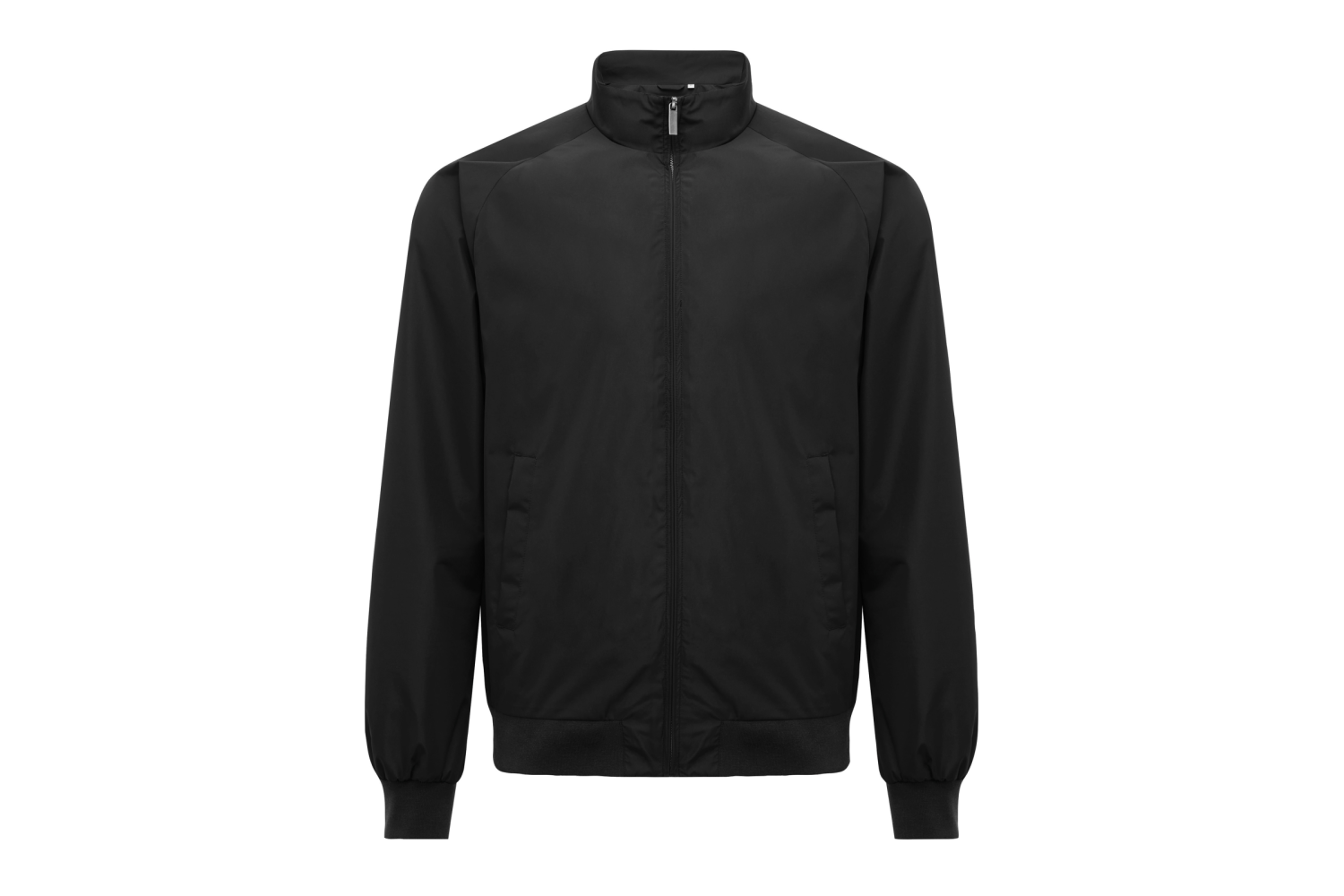 Printed patch with embroidery outline — chest left