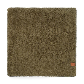 Engraved PU leather badge — blanket