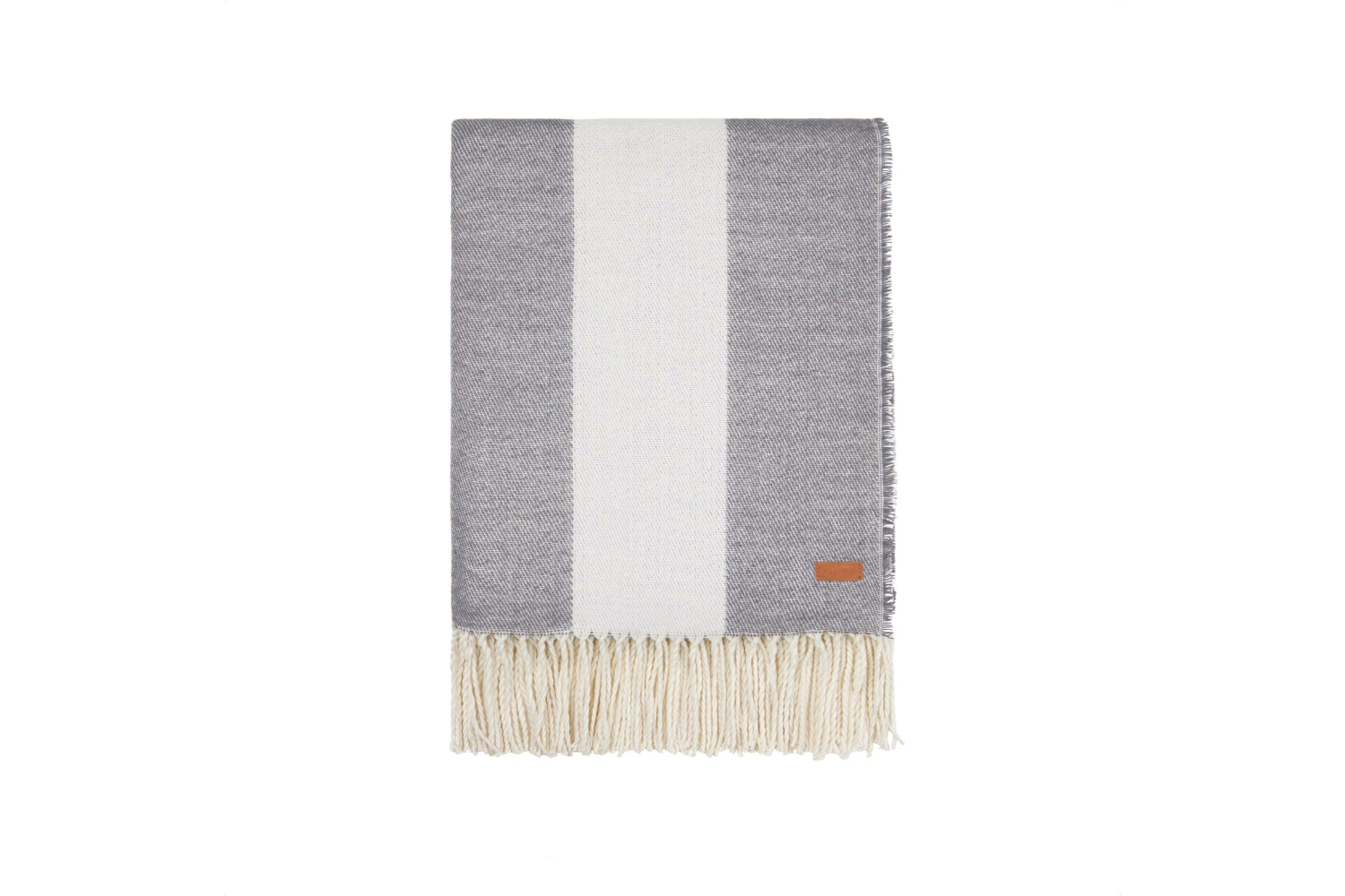 Engraved PU leather badge — blanket