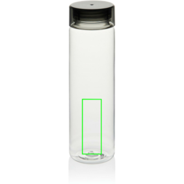 Botella de agua personalizada VINGA Cott de RPET GRS - Tazas y botellas - Regalo Promocional Personalizado - Tecnica Tampografía - Zona parte frontal y baja del artículo