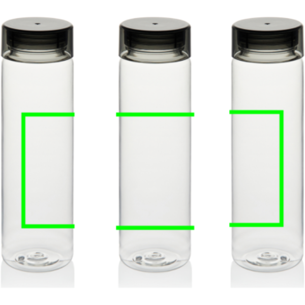 Botella de agua personalizada VINGA Cott de RPET GRS - Tazas y botellas - Regalo Promocional Personalizado - Tecnica Serigrafía 360° - Zona artículo