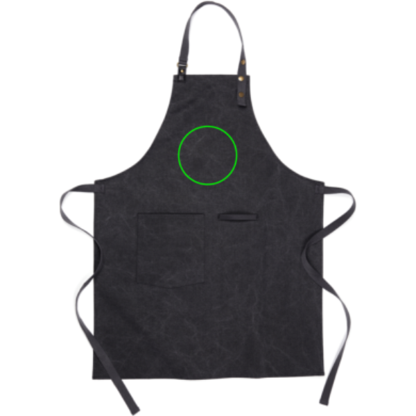 Delantal personalizado VINGA Tome de lona reciclada GRS - Hogar - Regalo Promocional Personalizado - Tecnica Bordado - Zona parte frontal/alta del artículo