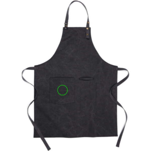 Delantal personalizado VINGA Tome de lona reciclada GRS - Hogar - Regalo Promocional Personalizado - Tecnica Bordado - Zona bolsillo