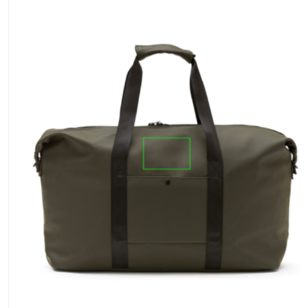 Bolsa fin de semana personalizada VINGA Baltimore elegante y minimalista - Regalos Premium - Regalo Promocional Personalizado - Tecnica Transferencia digital - Zona parte trasera y alta del artículo