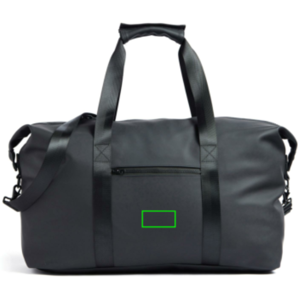 Bolsa fin de semana VINGA Baltimore - Bolsas y Bolsos personalizados - Mochilas corporativas personalizadas - Tecnica Etiqueta PU Baltimore negra - Zona parte frontal del artículo