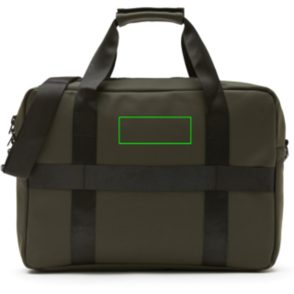 Bolsa para portátil personalizada VINGA Baltimore con banda para carrito - Regalos Premium - Regalo Promocional Personalizado - Tecnica Serigrafía por Transferencia - Zona parte trasera y alta del artículo