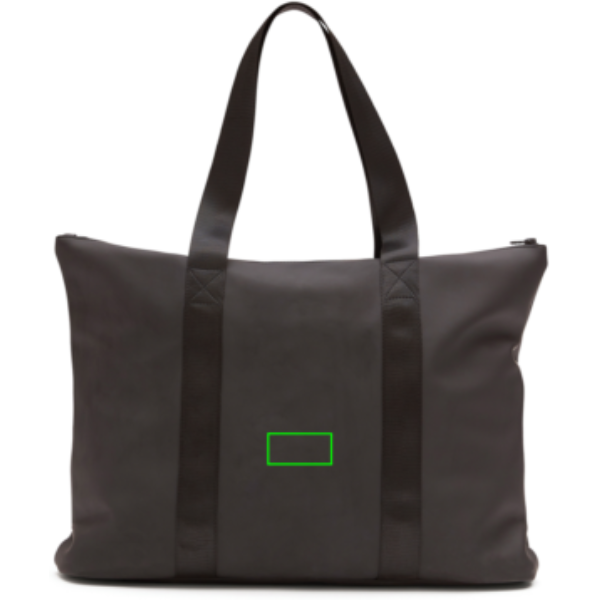 VINGA Tote bag Baltimore - Bolsas y Bolsos personalizados - Mochilas corporativas personalizadas - Tecnica Etiqueta PU Baltimore negra - Zona parte trasera