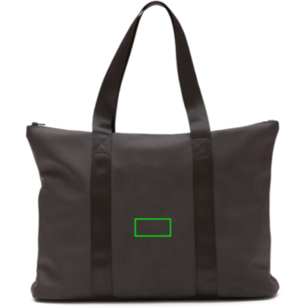 VINGA Tote bag Baltimore - Bolsas y Bolsos personalizados - Mochilas corporativas personalizadas - Tecnica Etiqueta PU Baltimore negra - Zona parte frontal del artículo