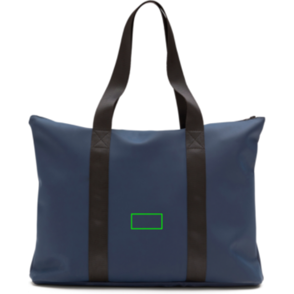 VINGA Tote bag Baltimore - Bolsas y Bolsos personalizados - Mochilas corporativas personalizadas - Tecnica Etiqueta PU Baltimore azul marino - Zona parte trasera