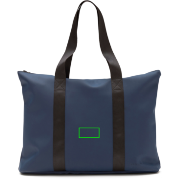 VINGA Tote bag Baltimore - Bolsas y Bolsos personalizados - Mochilas corporativas personalizadas - Tecnica Etiqueta PU Baltimore azul marino - Zona parte frontal del artículo