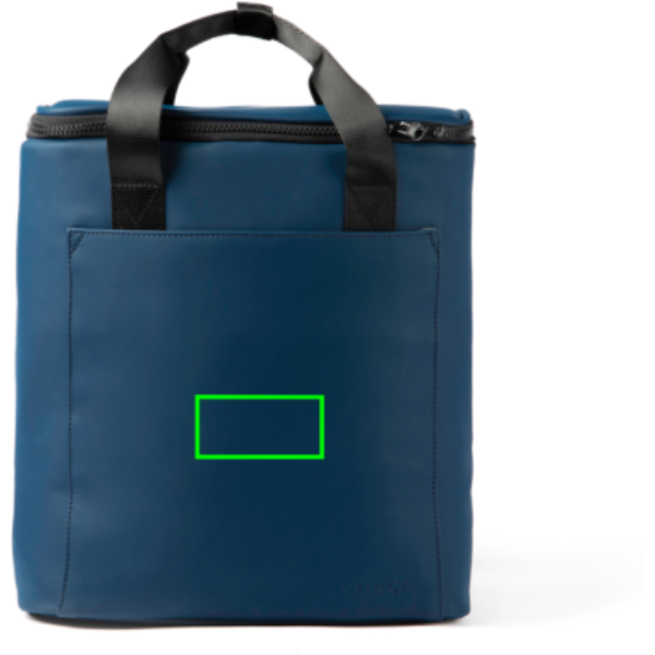 VINGA Mochila nevera trail Baltimore - Viaje - Mochilas corporativas personalizadas - Tecnica Etiqueta PU Baltimore azul marino - Zona parte frontal del artículo