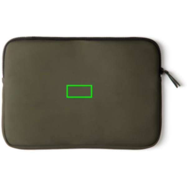 Maletín para portátil 15-17 pulgadas personalizado VINGA Baltimore - Regalos Premium - Regalo Promocional Personalizado - Tecnica Etiqueta PU Baltimore verde - Zona parte frontal del artículo