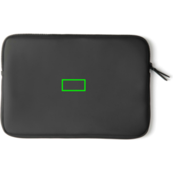 Maletín para portátil 15-17 pulgadas personalizado VINGA Baltimore - Regalos Premium - Regalo Promocional Personalizado - Tecnica Etiqueta PU Baltimore negra - Zona parte frontal del artículo