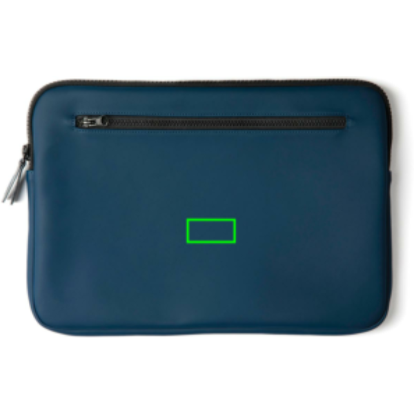 Maletín para portátil 15-17 pulgadas personalizado VINGA Baltimore - Regalos Premium - Regalo Promocional Personalizado - Tecnica Etiqueta PU Baltimore azul marino - Zona parte trasera