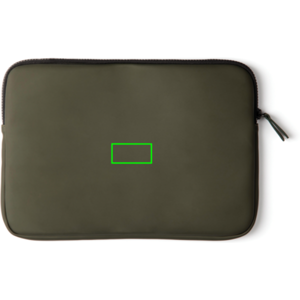 Maletín para portátil 12-15 pulgadas personalizado VINGA Baltimore - Regalos Premium - Regalo Promocional Personalizado - Tecnica Etiqueta PU Baltimore verde - Zona parte frontal del artículo