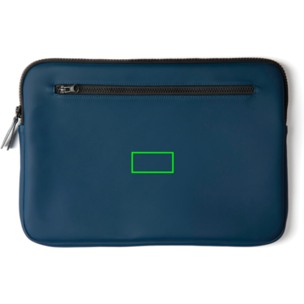 Maletín para portátil 12-15 pulgadas personalizado VINGA Baltimore - Regalos Premium - Regalo Promocional Personalizado - Tecnica Etiqueta PU Baltimore azul marino - Zona parte trasera