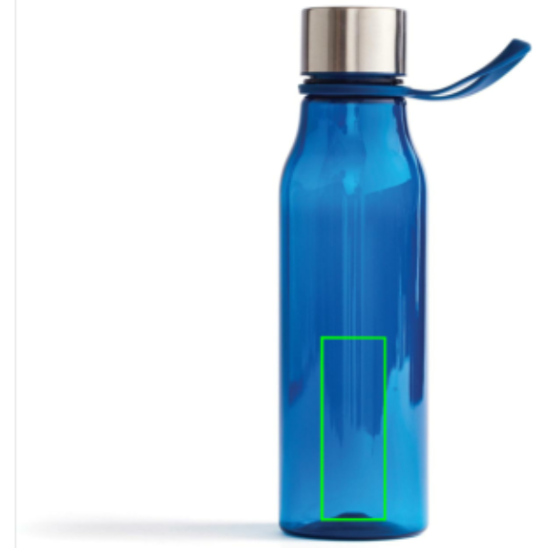 Botella de tritán personalizada VINGA Lean libre de BPA con lazo - Tazas y botellas - Regalo Promocional Personalizado - Tecnica Tampografía - Zona parte frontal y baja del artículo