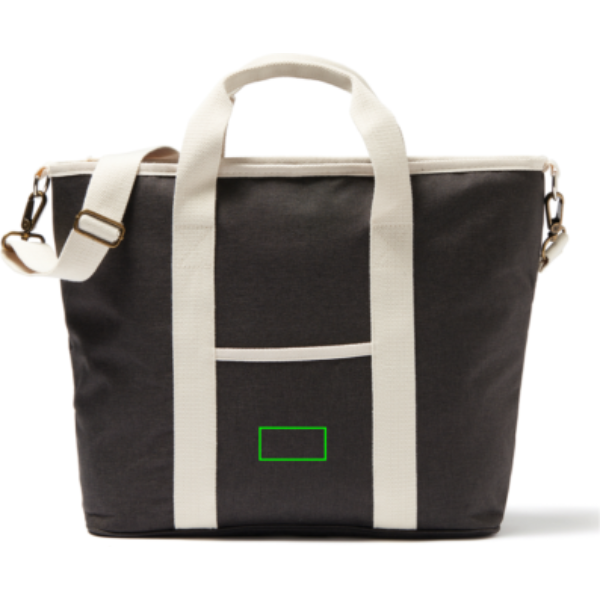 VINGA Nevera tipo tote Sortino - Viaje - Mochilas corporativas personalizadas - Tecnica Etiqueta PU Sortino - Zona parte frontal y baja del artículo