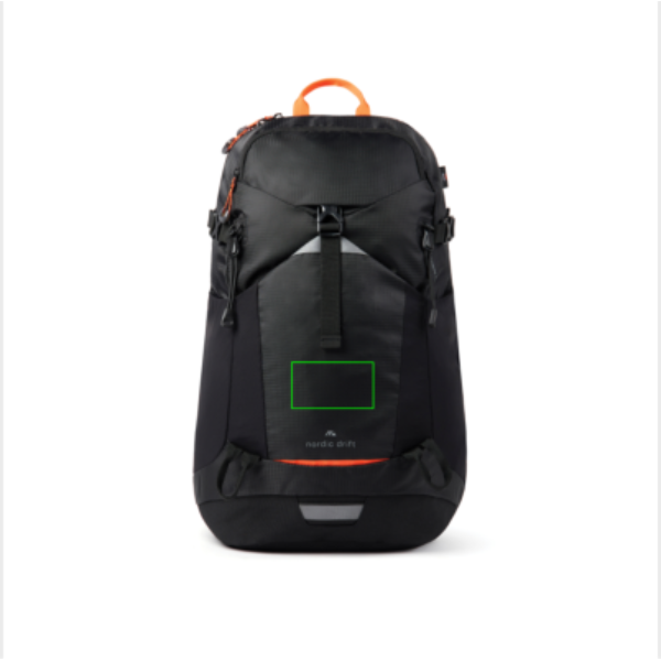Mochila Nordic Drift Trail RCS de 24L - Mochilas personalizadas - Mochilas corporativas personalizadas - Tecnica Serigrafía por Transferencia - Zona parte frontal del artículo