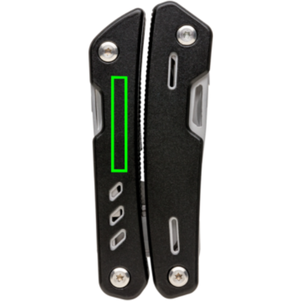 parte frontal e izquierda del artículo