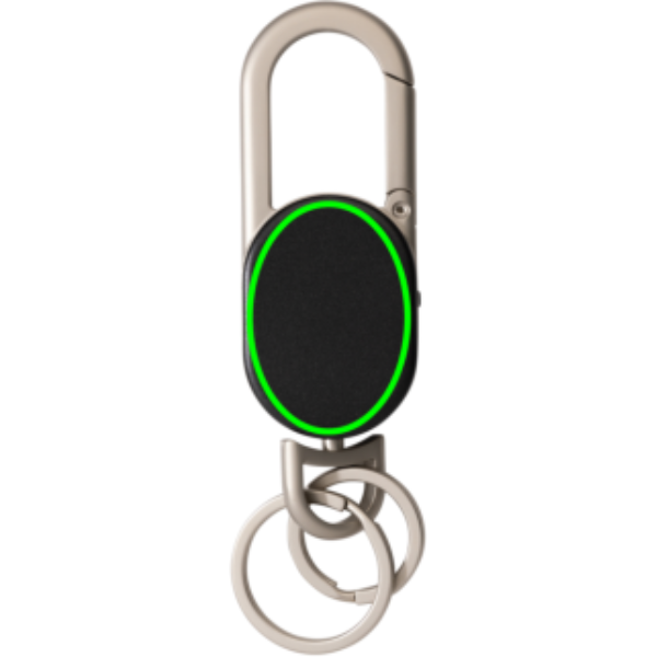 Llavero Keyfinder Dual con localización en todo el mundo - Viaje - Mochilas corporativas personalizadas - Tecnica Gota de resina - Zona parte frontal del artículo