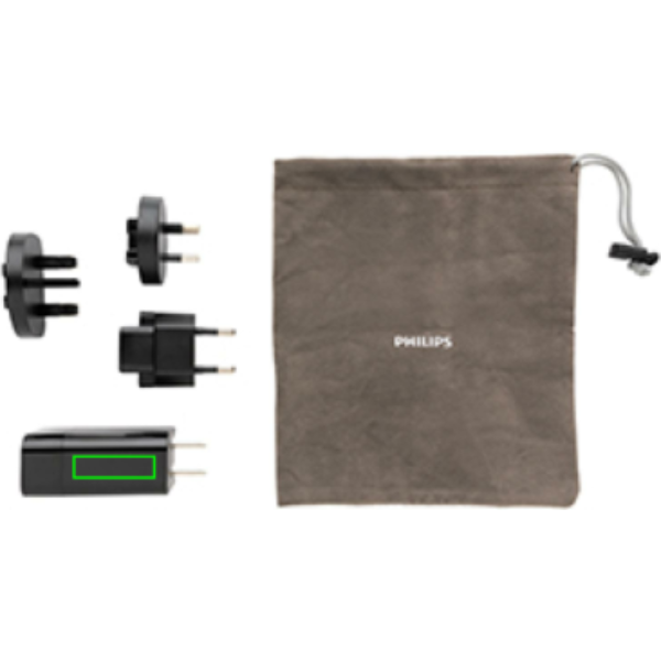Cargador de viaje personalizado PD ultrarrápido Philips - Tecnología - Regalo Promocional Personalizado - Tecnica Tampografía - Zona parte superior
