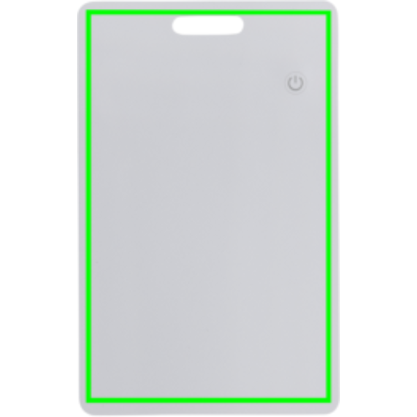 Tarjeta finder ultrafina plástico RCS recargable Findit - Viaje - Mochilas corporativas personalizadas - Tecnica Marcaje digital - Zona parte frontal del artículo