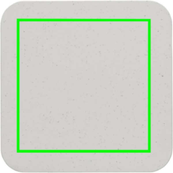 parte frontal del artículo