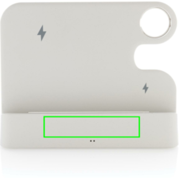 parte frontal y baja del artículo