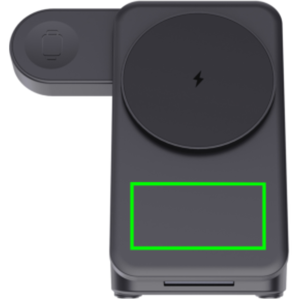 parte frontal y baja del artículo