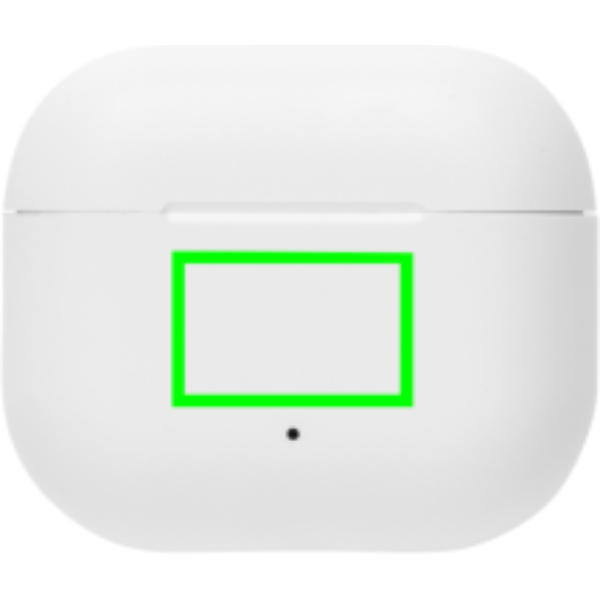 parte frontal y baja del artículo