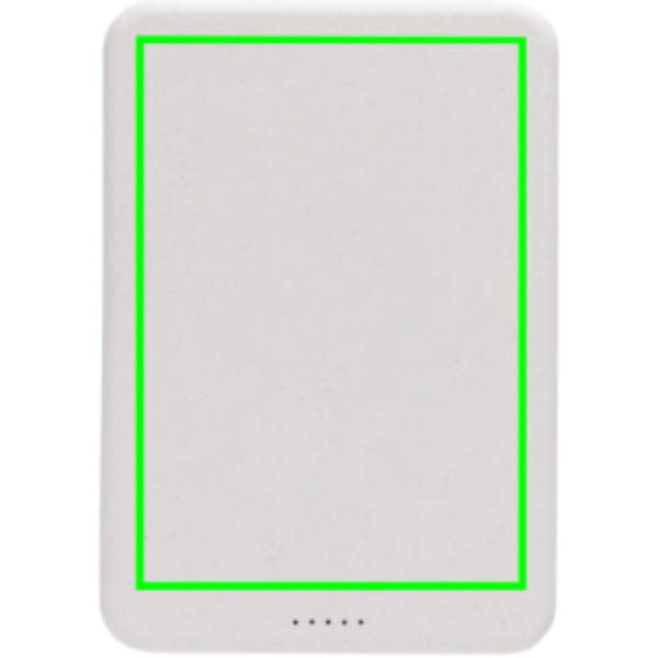 Powerbank Magnetix plástico reciclado RCS 5.000 mAh - Viaje - Mochilas corporativas personalizadas - Tecnica Marcaje digital - Zona parte trasera