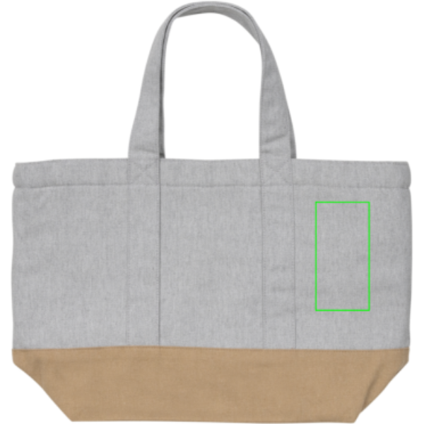 Nevera de lona Impact Aware™ de 285 g/m² sin teñir - Viaje - Mochilas corporativas personalizadas - Tecnica Transferencia digital - Zona parte frontal y derecha del artículo