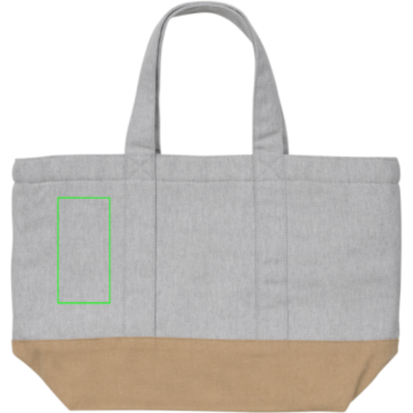 Nevera de lona Impact Aware™ de 285 g/m² sin teñir - Viaje - Mochilas corporativas personalizadas - Tecnica Serigrafía por Transferencia - Zona parte frontal e izquierda del artículo