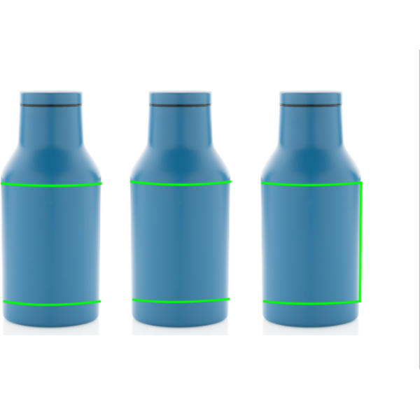 Botella compacta de acero reciclado RCS personalizada 300ml - Tazas y botellas - Regalo Promocional Personalizado - Tecnica Stampa digital 360° - Zona artículo