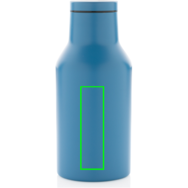 Botella compacta de acero reciclado RCS personalizada 300ml - Tazas y botellas - Regalo Promocional Personalizado - Tecnica Grabado a láser - Zona parte trasera y baja del artículo