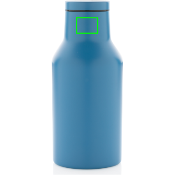 Botella compacta de acero reciclado RCS personalizada 300ml - Tazas y botellas - Regalo Promocional Personalizado - Tecnica Grabado a láser - Zona parte trasera y alta del artículo