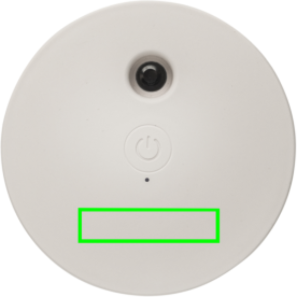 parte frontal del artículo