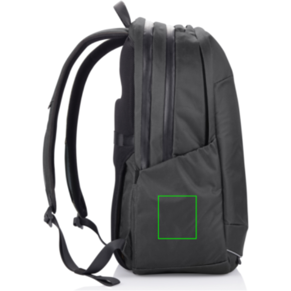 Mochila Bobby Explore - Mochilas personalizadas - Regalo Promocional Personalizado - Tecnica Serigrafía por Transferencia - Zona lado izquierdo del artículo
