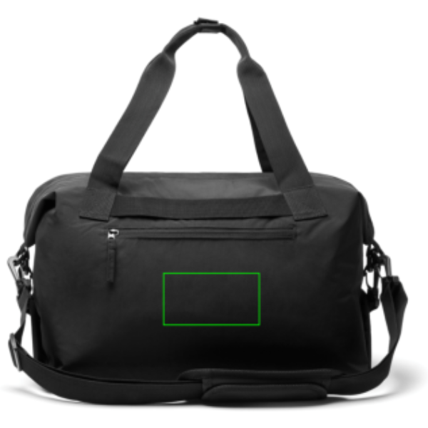 Bolsa de fin de semana KENTO URBAN nailon reciclado RCS - Bolsas y Bolsos personalizados - Mochilas corporativas personalizadas - Tecnica Transferencia digital - Zona parte trasera