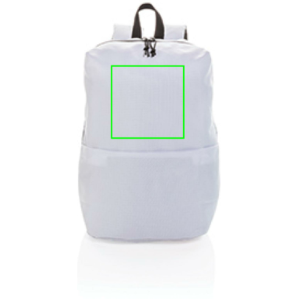 Mochila casual sin PVC - Mochilas personalizadas - Mochilas corporativas personalizadas - Tecnica Transferencia digital - Zona parte frontal/alta del artículo