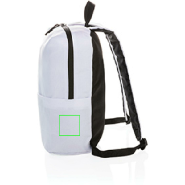 Mochila casual sin PVC - Mochilas personalizadas - Mochilas corporativas personalizadas - Tecnica Transferencia digital - Zona lado derecho del artículo