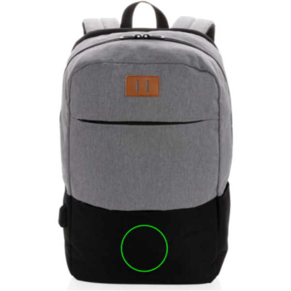 parte frontal y baja del artículo