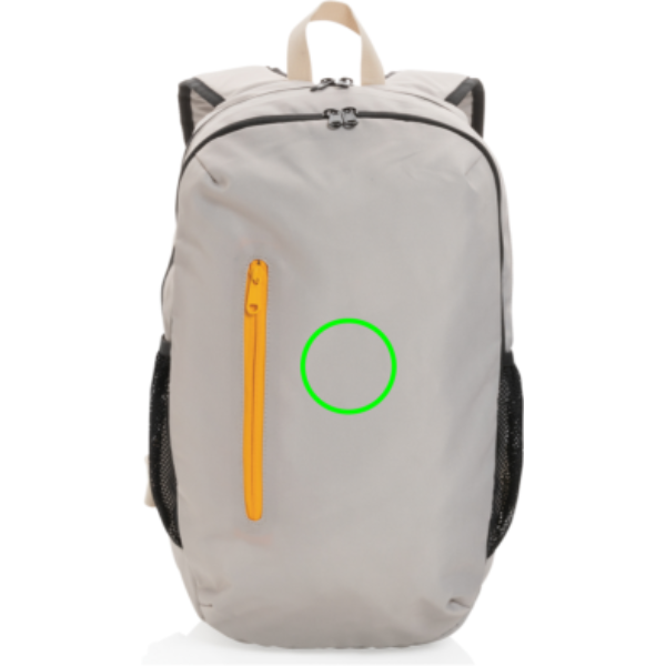 Mochila casual Impact AWARE™ 300D RPET - Mochilas personalizadas - Mochilas corporativas personalizadas - Tecnica Bordado - Zona parte frontal en medio