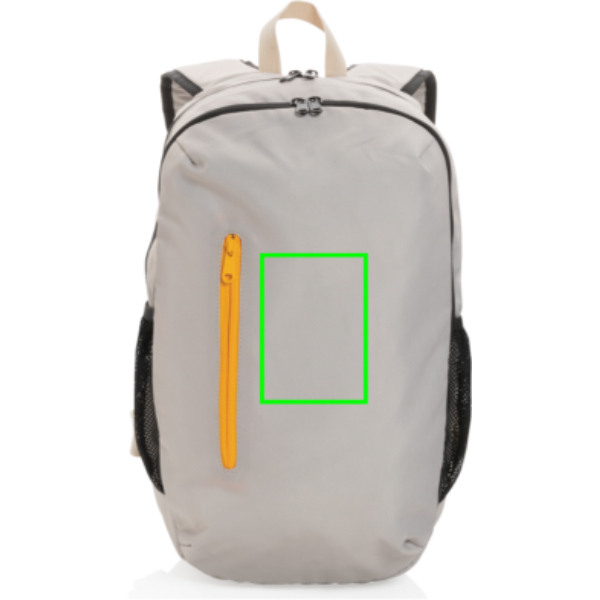 Mochila casual Impact AWARE™ 300D RPET - Mochilas personalizadas - Mochilas corporativas personalizadas - Tecnica Serigrafía por Transferencia - Zona parte frontal en medio