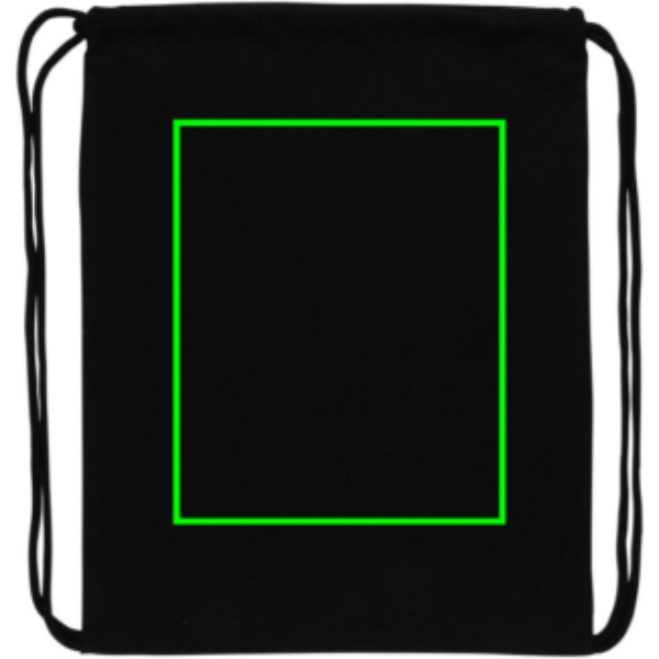 Mochila de algodón reciclado 145gr Impact AWARE™ - Viaje - Mochilas corporativas personalizadas - Tecnica Transferencia digital - Zona parte trasera