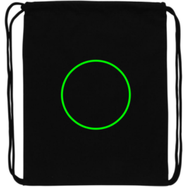 Mochila de algodón reciclado 145gr Impact AWARE™ - Viaje - Mochilas corporativas personalizadas - Tecnica Bordado - Zona parte trasera