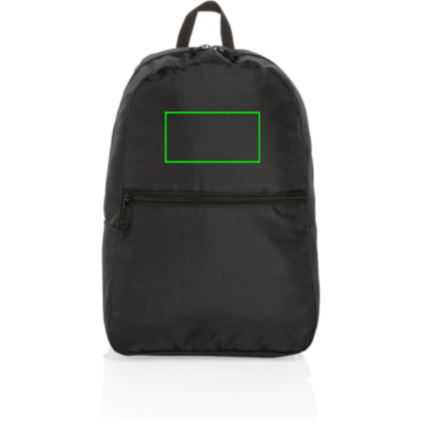 Mochila RPET básica Impact AWARE™ - Mochilas personalizadas - Mochilas corporativas personalizadas - Tecnica Serigrafía por Transferencia - Zona parte frontal/alta del artículo