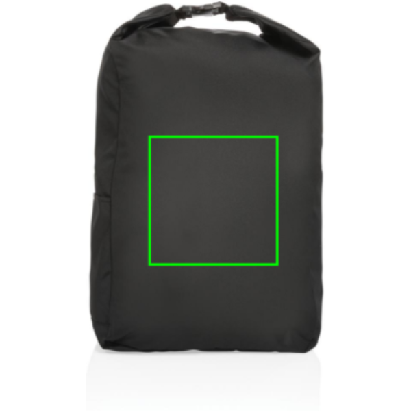 Mochila básica enrollable AWARE™ RPET - Mochilas personalizadas - Mochilas corporativas personalizadas - Tecnica Serigrafía por Transferencia - Zona parte frontal del artículo