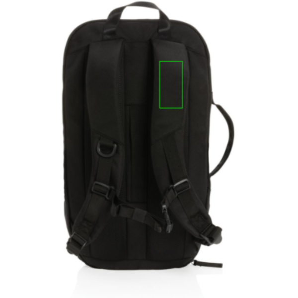 Mochila de trabajo/gimnasio Swiss Peak AWARE™ RPET de 15,6" - Mochilas personalizadas - Mochilas corporativas personalizadas - Tecnica Transferencia digital - Zona asa izquierda